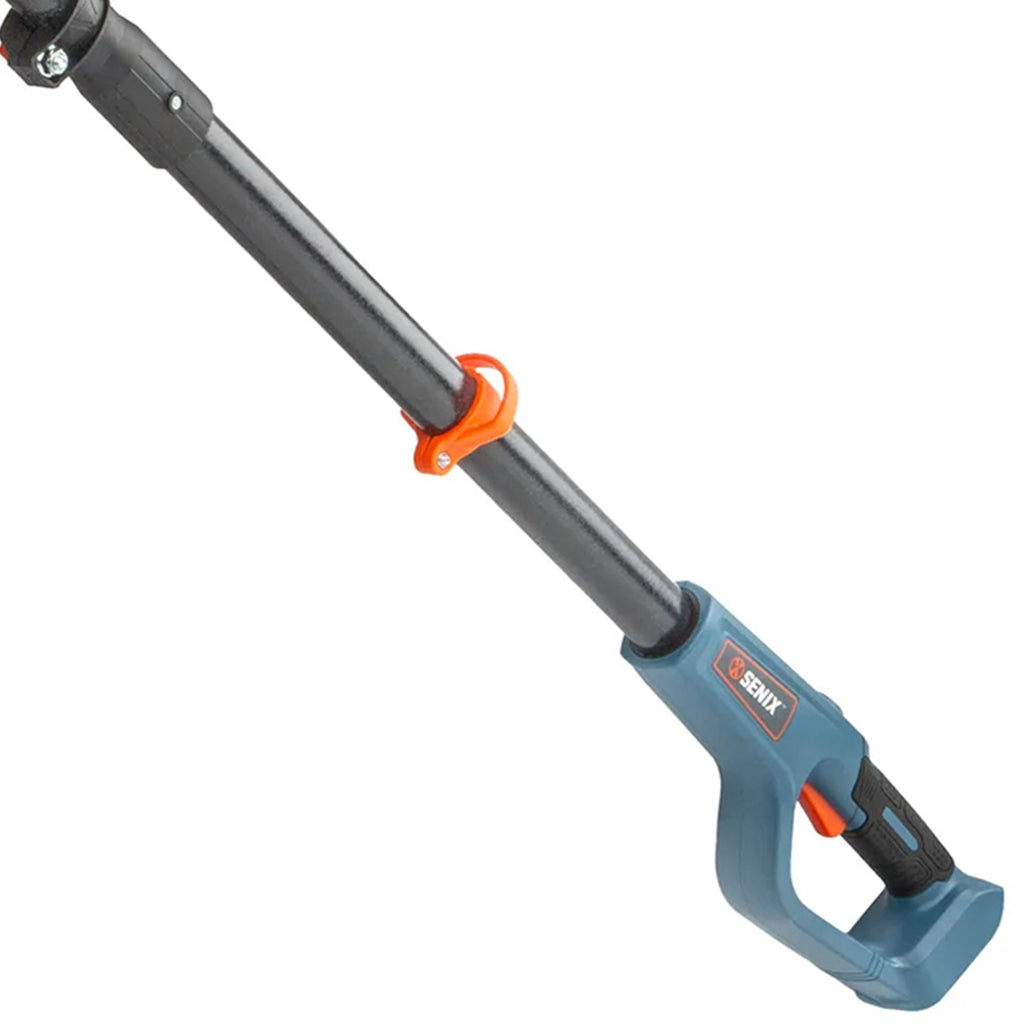 SENIX Cordless Pole Hedge Trimmer, 20 Volt Max, 18-Inch Cutting, 21-Inch Blade - HTPX2-M