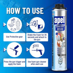 apel Spray Foam Insulation Kit, 12 x 32.80 oz / 240 Bd ft - 12 Pack
