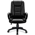 High-Back Ergonomic Leather Executive Office Chair, 400 lb Capacity