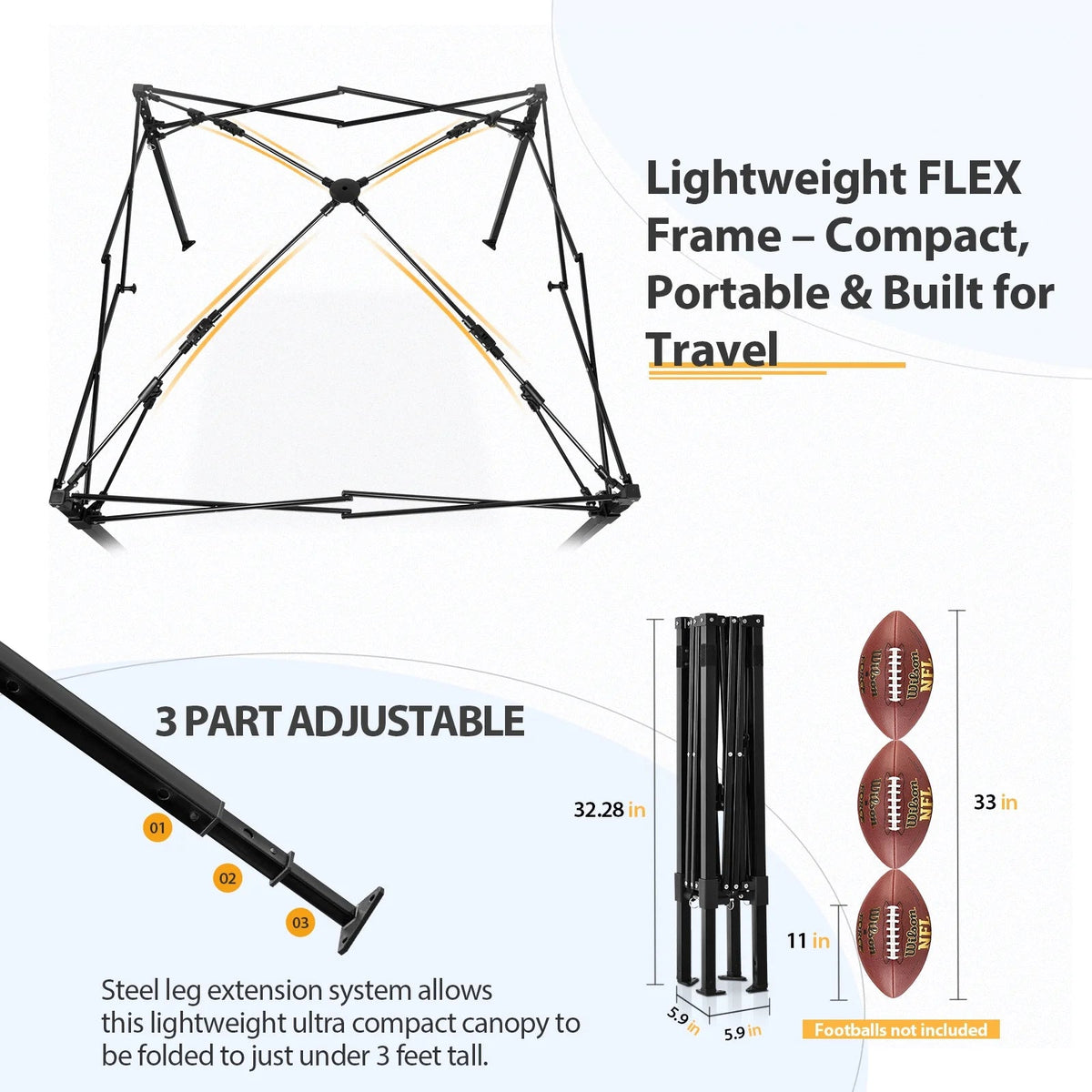 EAGLE PEAK Ultra Compact 4 ft x 4 ft Pop-Up Changing Room Canopy - Flex