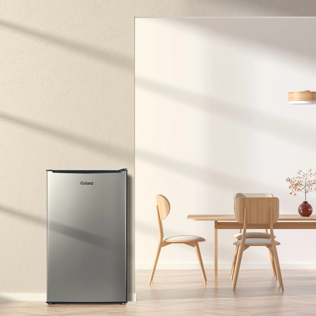 Galanz 3.3 Cu Ft One Door Mini Fridge, Black