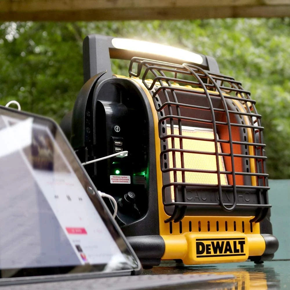 DEWALT Portable Propane Radiant Heater, Yellow - DXH12B