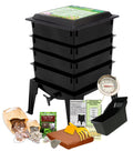 Nature's Footprint Composter Bin, 4 Trays, Black - Worm Factory 360