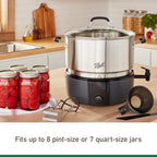 Electric Water Bath Canner, 21-Quart - Automatic Home Canning Appliance