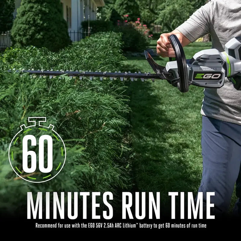 EGO POWER+ Hedge Trimmer - 26-Inch Dual-Action Blades, Carbon Fiber Rail, 56V Battery Compatible