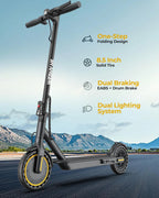 Electric Scooter With 350W/500W Motor And 22 Mph Top Speed