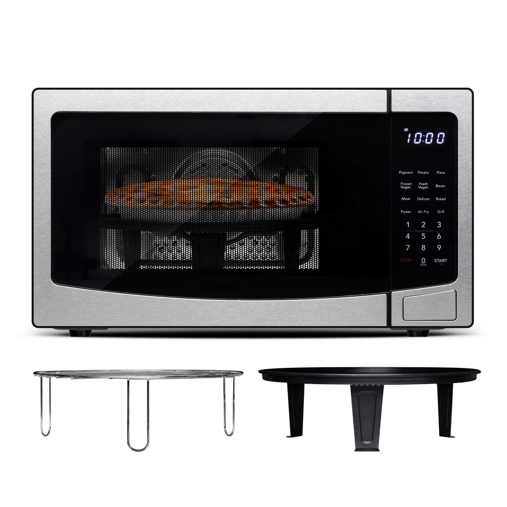 Frigidaire 3-In-1 Countertop Microwave Oven With Air Fryer And Convection, 1.1 Cu. Ft., Stainless Steel