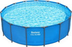 Bestway Steel Pro MAX Round Above Ground Pool, 15 ft x 48 in, Blue - Steel Pro MAX