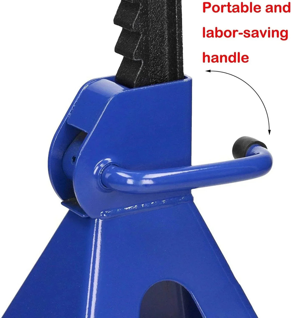 2T Hydraulic Floor Jack With 2pcs 3 Ton Axle Stands - Blue