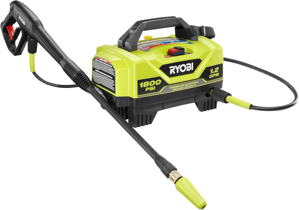 RYOBI 1800 PSI Electric Pressure Washer - 13 Amp