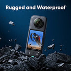 Insta360 X3 Motorcycle Kit 360 Action Camera With 1/2 Inch 48MP Sensors - X3