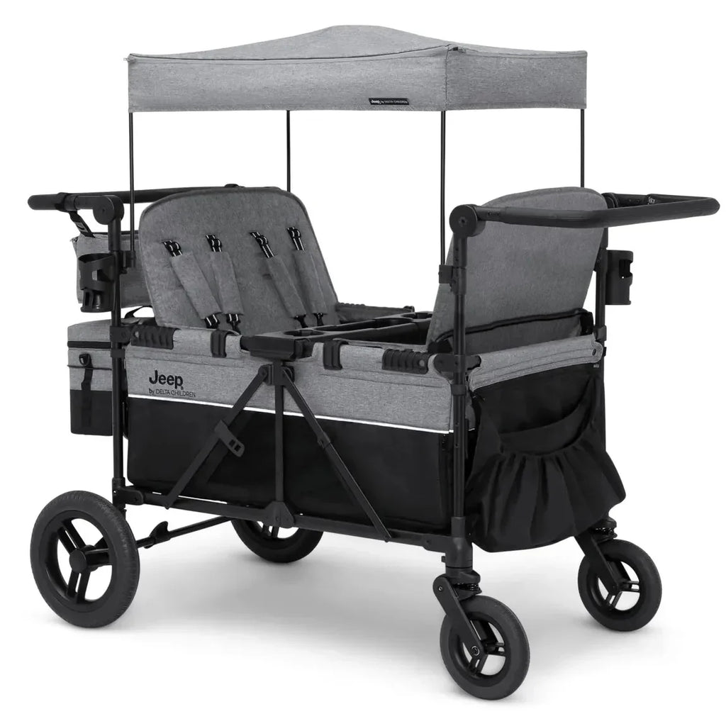 Delta Children Jeep Wrangler Deluxe 4 Seater Stroller Wagon