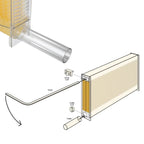 AUSHIVE Wax-Coated Cedarwood Beehive Kit With 4 Beehive Frames And 6 Brood Frames - Beige