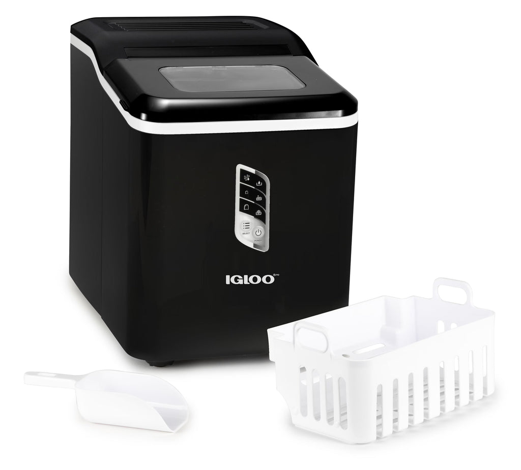 Igloo Self-Cleaning Countertop Ice Maker, 1.5 qt, 26 lbs/24 Hours, Aqua