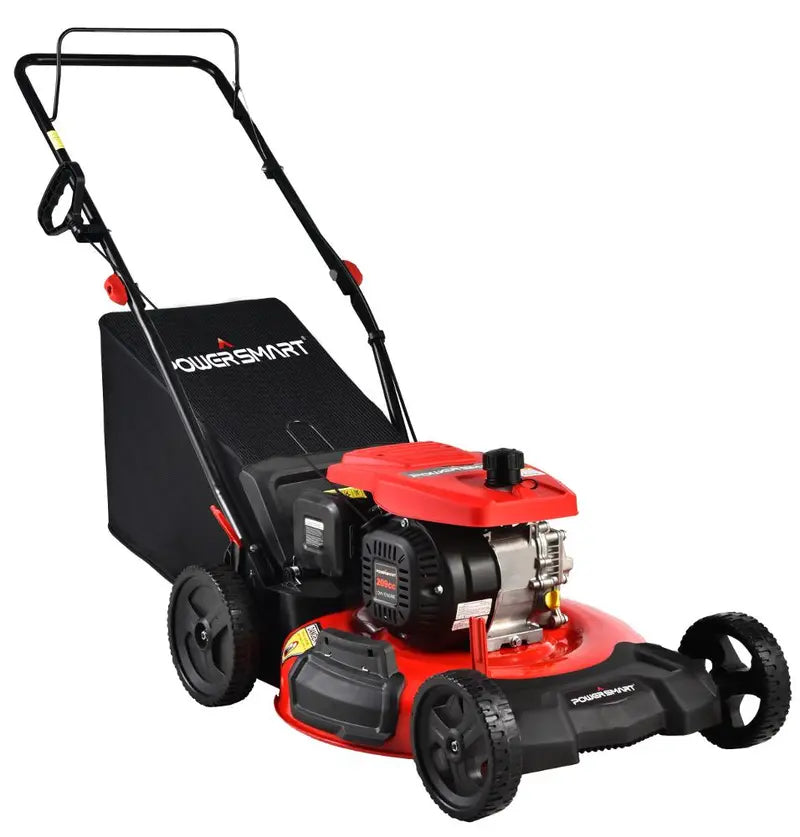 PowerSmart Gas Push Lawn Mower, 209cc, 21-inch, 3-in-1, 8-inch Rear Wheels - DB2194PH