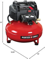 6 Gallon Oil-Free Pancake Air Compressor, 150 PSI, 2.6 SCFM at 90 PSI