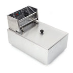 FETCOI Electric Countertop Deep Fryer, 1700W 6L Stainless Steel - Single Tank