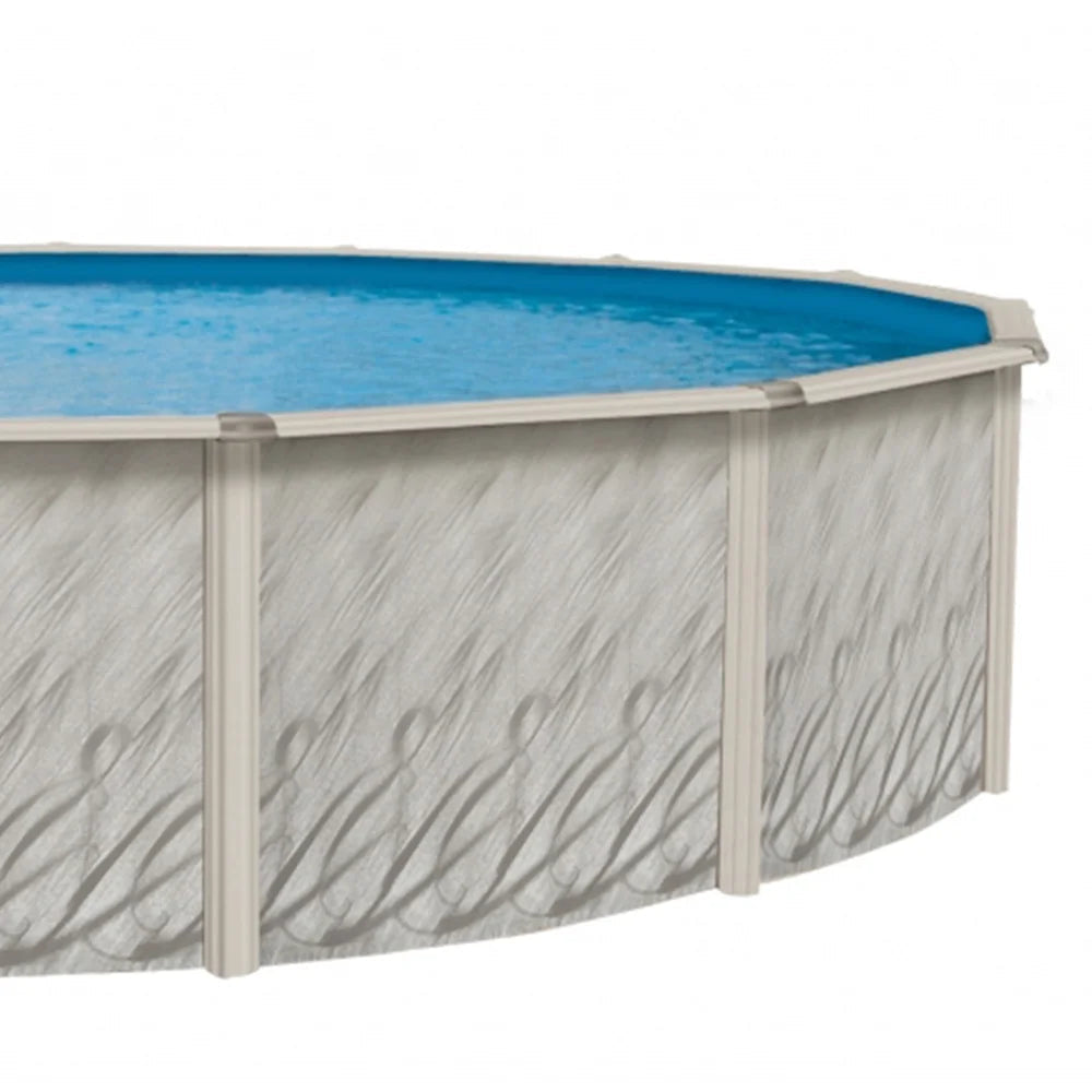 Lake Effect Pools Above-Ground Swimming Pool, 12' Round, 52 in Wall - Meadows