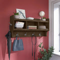40 Inch Wall Mounted Coat Rack With Shelf and Cubbies