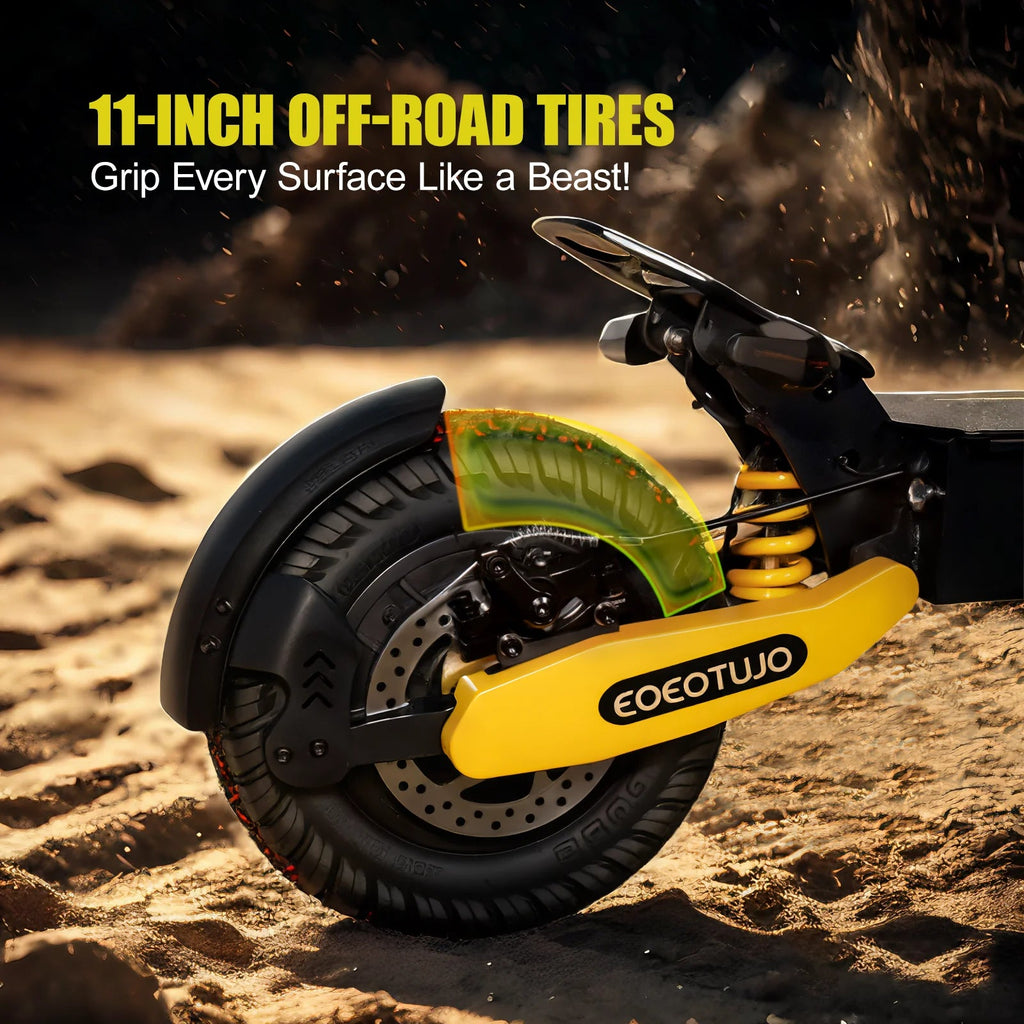 Off Road Electric Scooter For Adults, 1200W, 11 in Tires, 330 lb Load - GT06