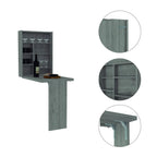 Light Grey Rectangular Foldable Desk