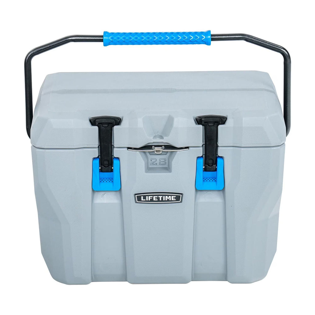 Lifetime Bear-Resistant High Performance Camping Cooler, 28 qt, 20 Can Capacity, Boulder Gray - 91289
