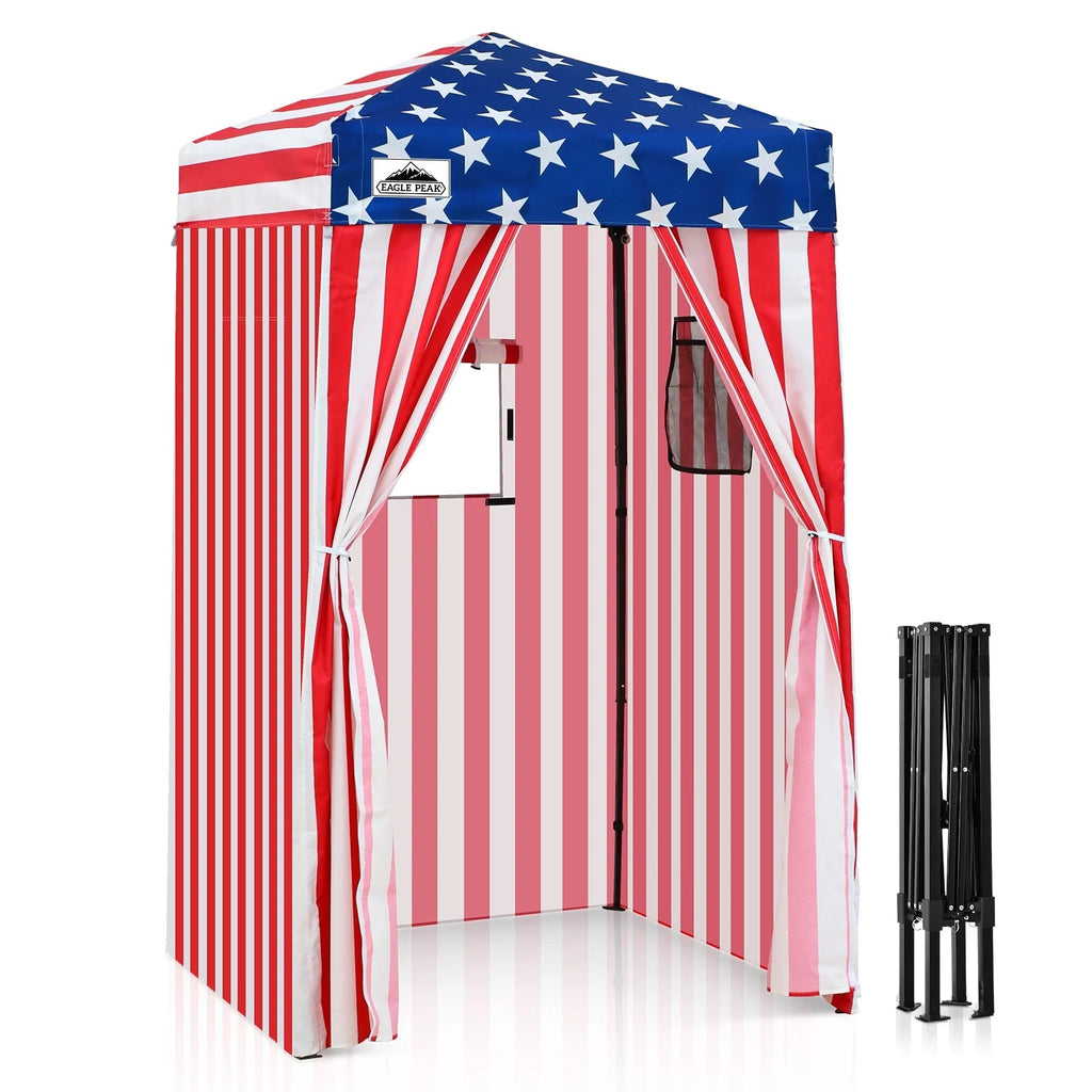 EAGLE PEAK Ultra Compact 4 ft x 4 ft Pop-Up Changing Room Canopy - Flex