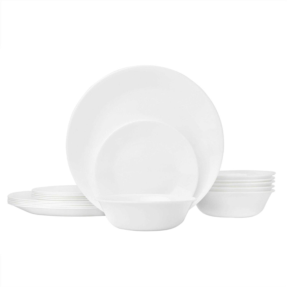 Corelle Winter Frost White 18-Piece Dinnerware Set