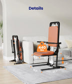 MAIDeSITe Electric Floor Lift Chair, 200 kg Load Capacity, Brown, 78 cm x 48 cm x 31 cm