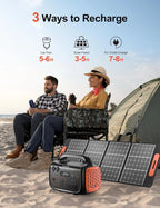 GreenOE Portable Power Station 1000W 1024Wh With 100W Solar Panel