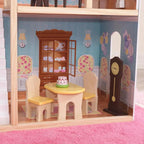 KidKraft Majestic Mansion Wooden Dollhouse 3-Level Playset With 34 Accessories