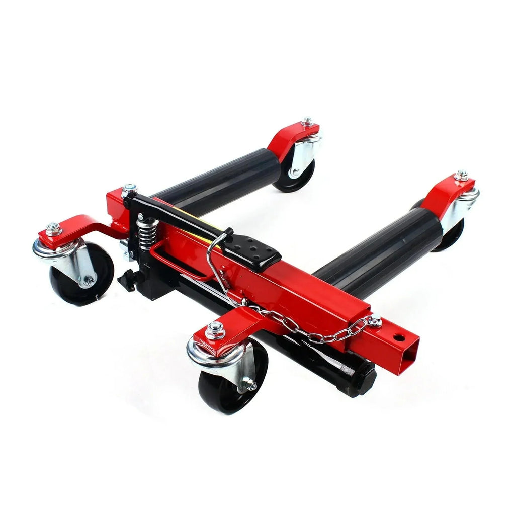Hydraulic Positioning Car Wheel Dolly Jack Lift, 1500lb, A3 Steel And PVC