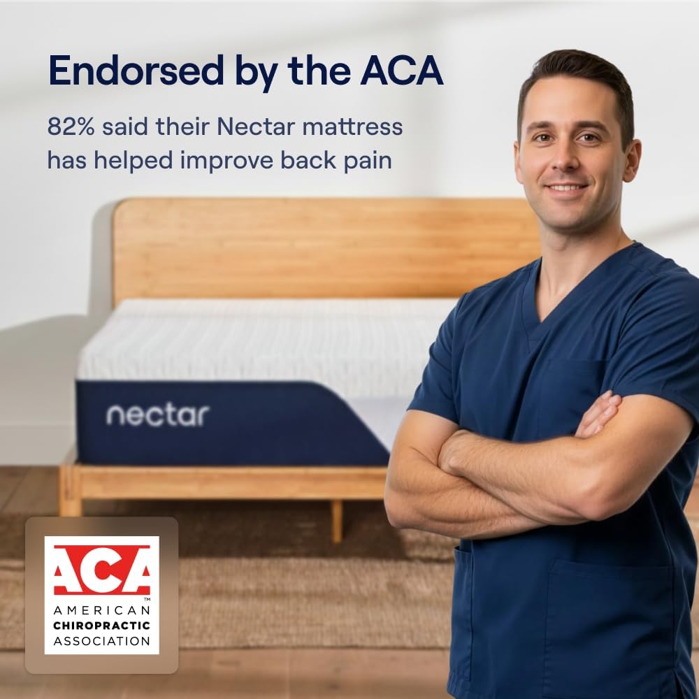 Nectar King Mattress, 13 in, Medium Firm, Contouring Memory Foam - Premier