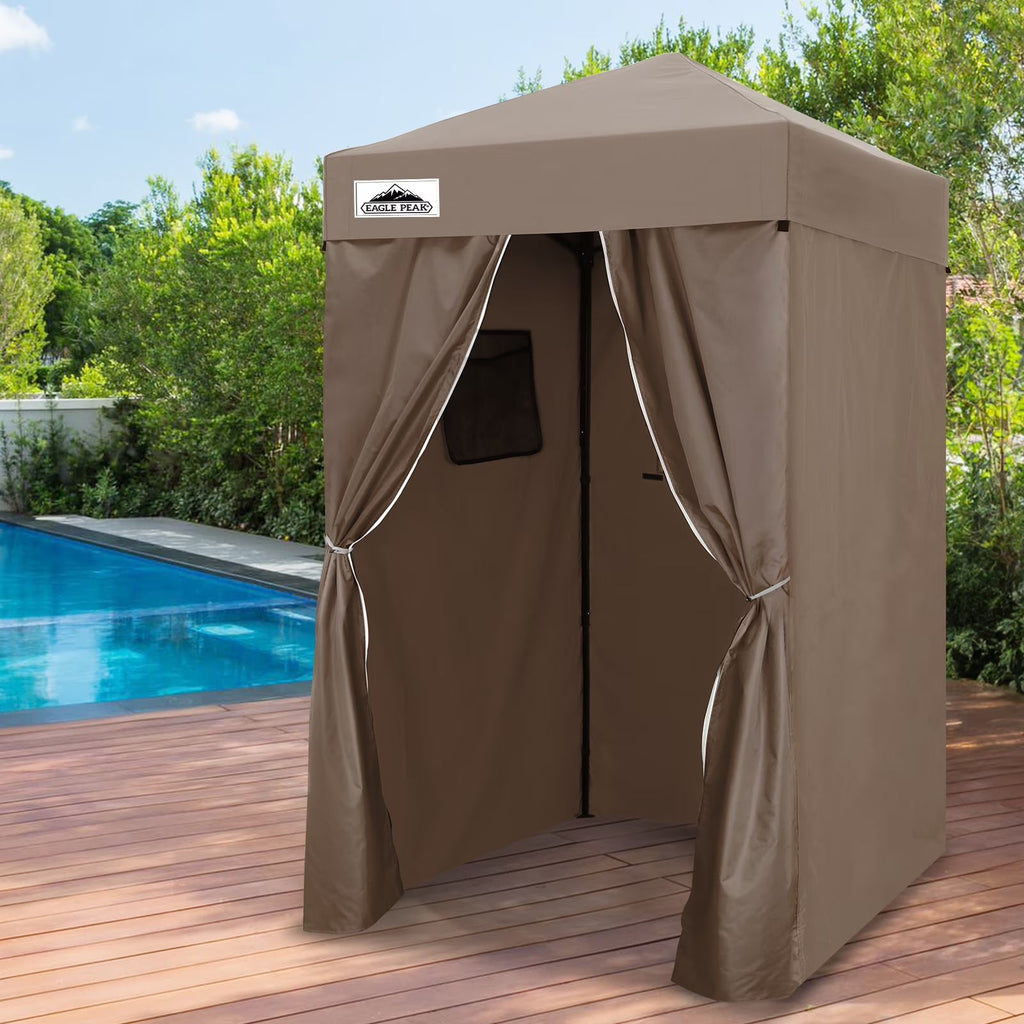 EAGLE PEAK Ultra Compact 4 ft x 4 ft Pop-Up Changing Room Canopy - Flex