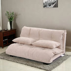 Orisfur Adjustable Folding Futon Sofa With Two Pillows