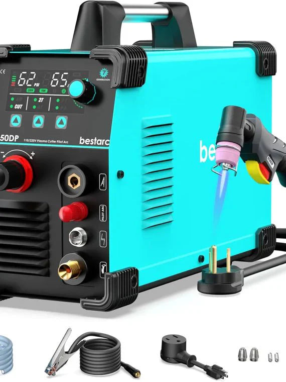 50A Plasma Cutter, Dual Voltage 110/220V, Digital Display - BTC500DP 7th Gen