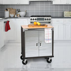 Seville Classics UltraHD 2-Door Rolling Cabinet, 28 in W x 18 in D x 34.5 in H