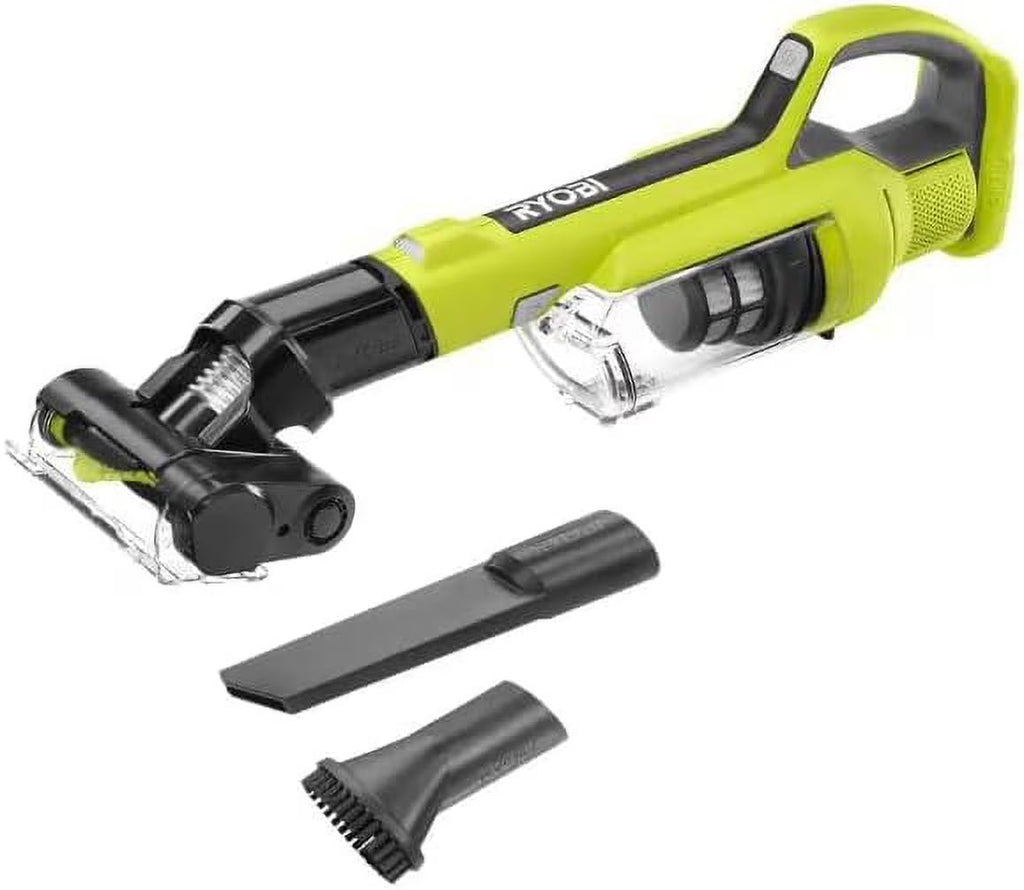 Ryobi 18V ONE+ Cordless Hand Vacuum With Powered Brush, Black Green - PCL700B
