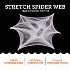 Super Stretch Spider Web Decoration, 165 sq ft, Halloween by Way To Celebrate
