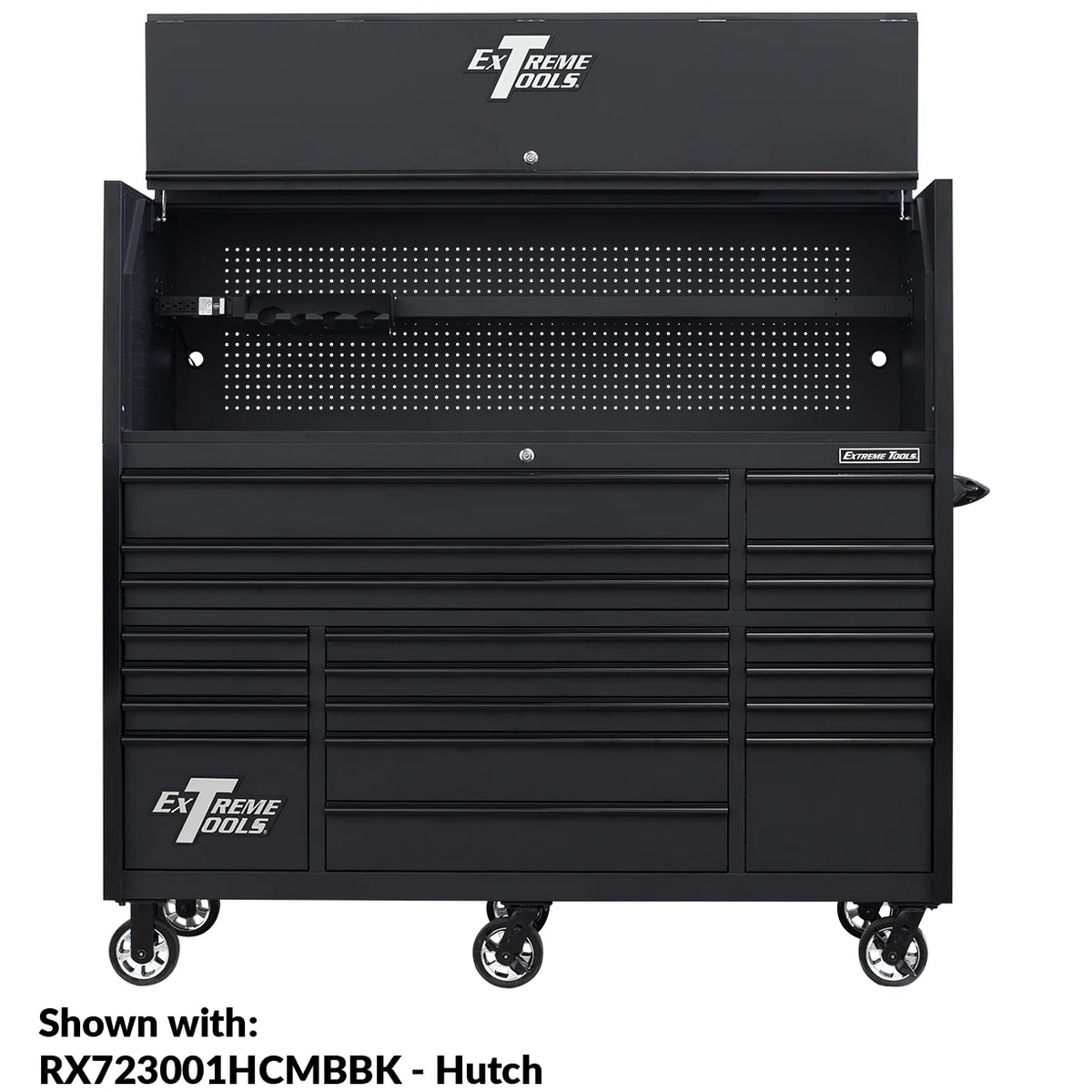 Extreme Tools 72-in x 30-in 19-Drawer Roller Cabinet With 250 lb Drawer Slides - RX723019RC-250