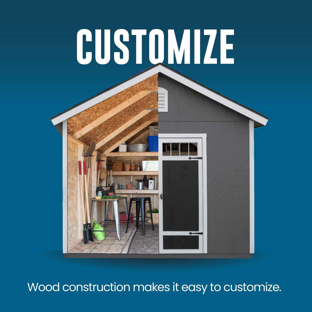 Heartland Wood Storage Shed 12-ft x 8-ft - 195785