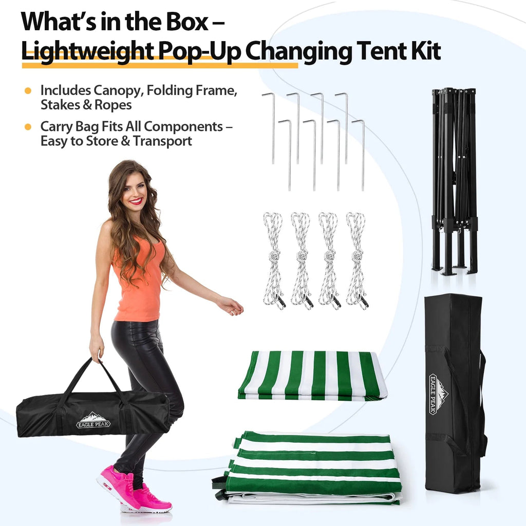 EAGLE PEAK Ultra Compact 4 ft x 4 ft Pop-Up Changing Room Canopy - Flex