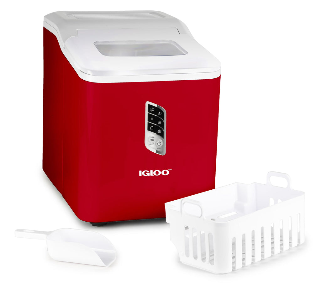 Igloo Self-Cleaning Countertop Ice Maker, 1.5 qt, 26 lbs/24 Hours, Aqua