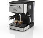 BLACK+DECKER 15-Bar Semi-Automatic Espresso And Cappuccino Maker - Stainless Steel