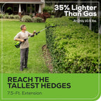 Greenworks 60V 20 in Brushless Cordless Pole Hedge Trimmer With 2.0Ah Battery And Charger