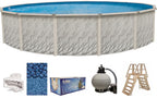 Lake Effect Pools Above-Ground Swimming Pool, 12' Round, 52 in Wall - Meadows