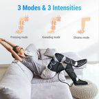 Comfier Air Compression Leg Massager With Heat, 19 Inches Calf / 27 Inches Thigh