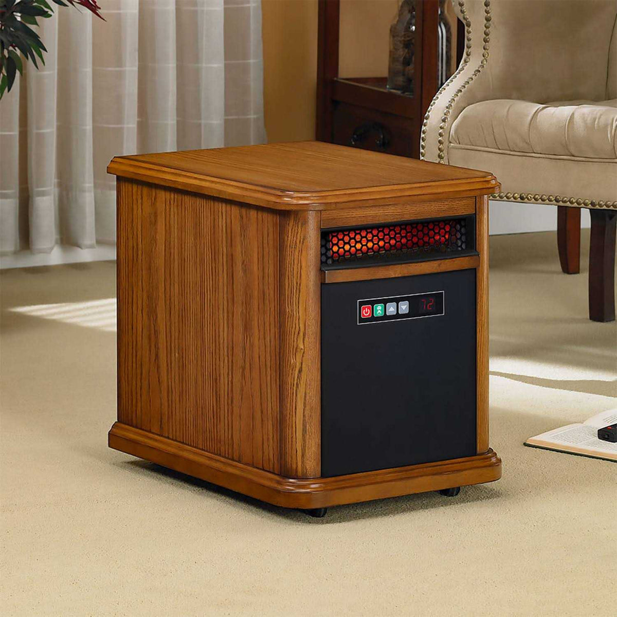 Duraflame Portable Electric Infrared Quartz Heater, 1,000 sq ft, 5,200 BTUs