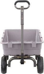 Gorilla Carts Utility Dump Wagon 6 Cubic Feet 1200 lb Capacity Black - GOR6PS