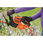 BLACK+DECKER 22 in 4.0 Amp Corded Dual-Action Electric Hedge Trimmer - BEHT350